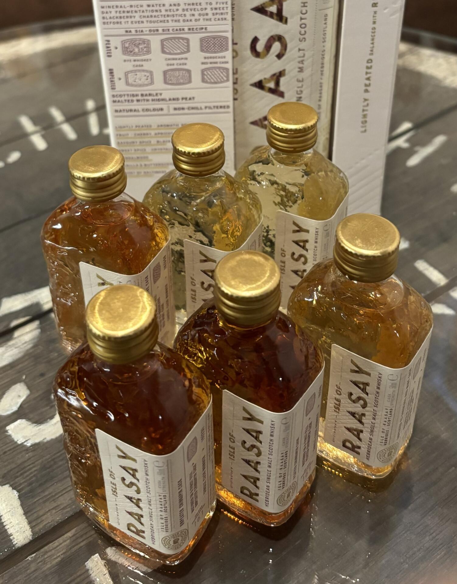 OUVERT À TOUS - Raasay - DÉGUSTATION des 6 composantes du whisky Raasay