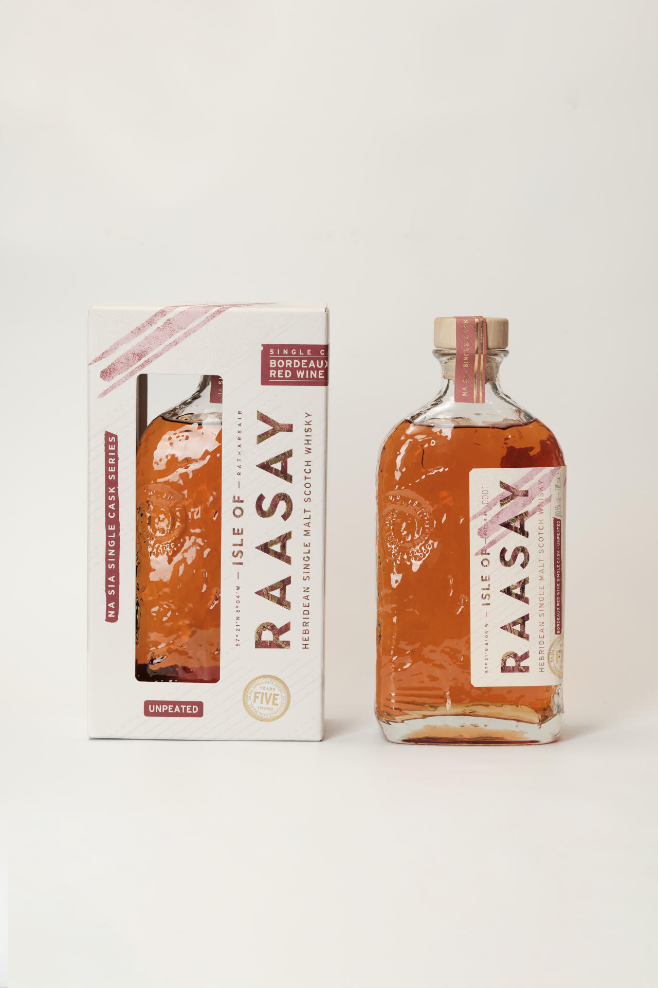 Isle of Raasay whisky - NA SIA 5 years - Unpeated Bordeaux Red Wine cask - 2024 - 1st Release