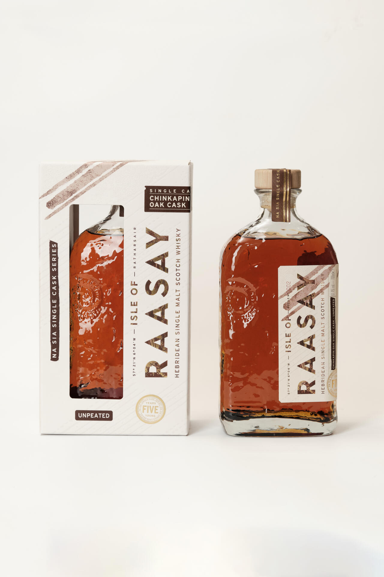 Isle of Raasay whisky - NA SIA 5 years - Unpeated Virgin Chinkapin Oak - 2024 - 1st Release