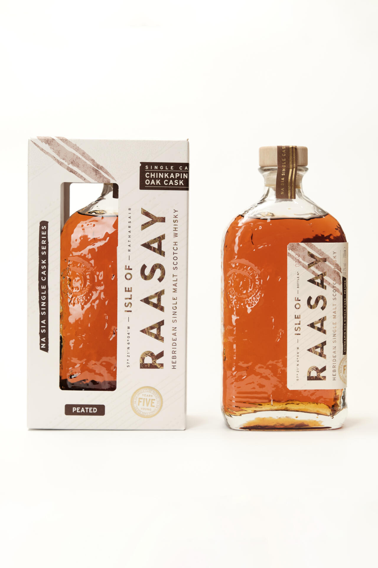 Isle of Raasay whisky - NA SIA 5 years - PEATED Virgin Chinkapin Oak - 2024 - 1st Release