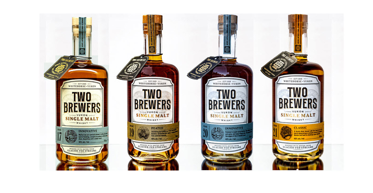 C O M P L E T — 4 Groupes de commande de whisky Two Brewers