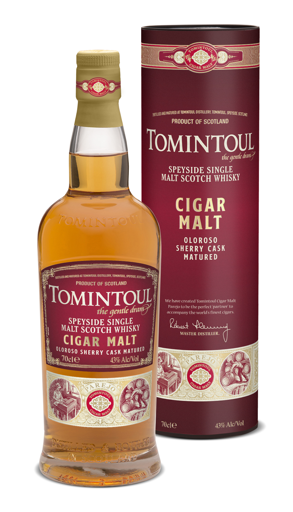 ** COMPLET ** – TOMINTOUL – Cigar Malt – groupe de commande