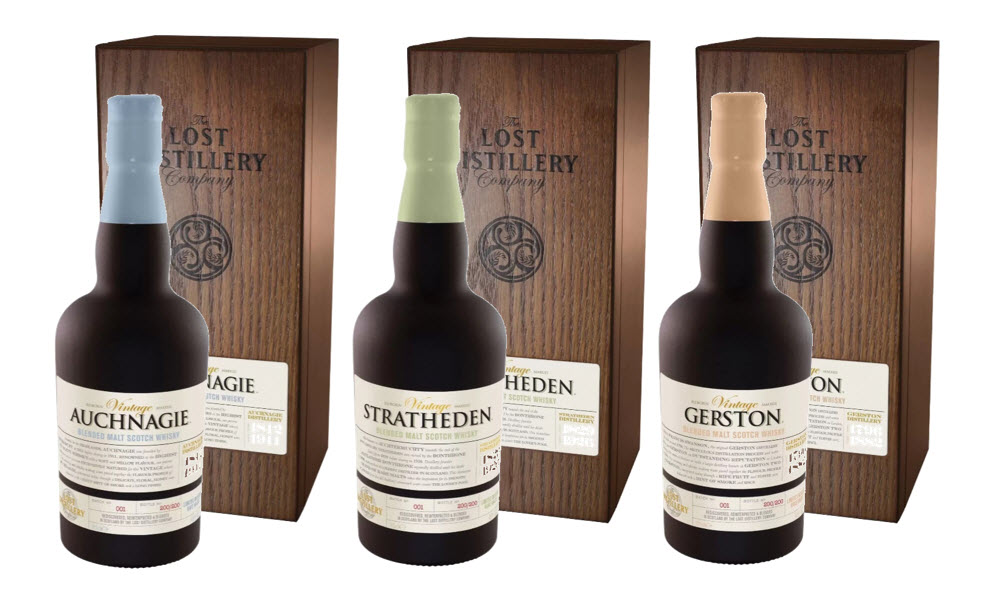 ** COMPLET ** – Groupe de commande ” THE LOST DISTILLERY COMPANY” – 3 produits de la gamme VINTAGE